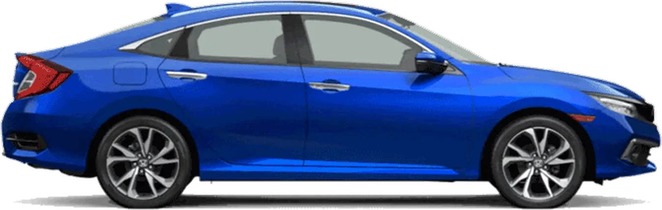 Blue sedan ready to sell online